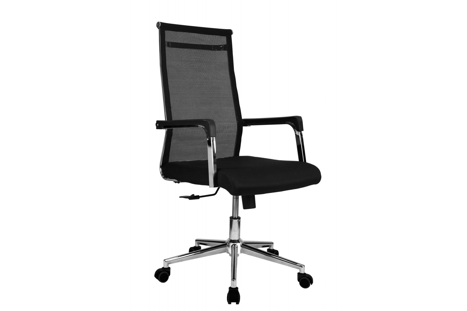 Кресло для руководителя echair 709 s net черное ткань сетка хром